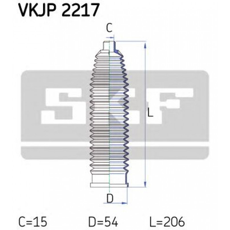 VKJP 2217 SKF - Пильовик привідного валу